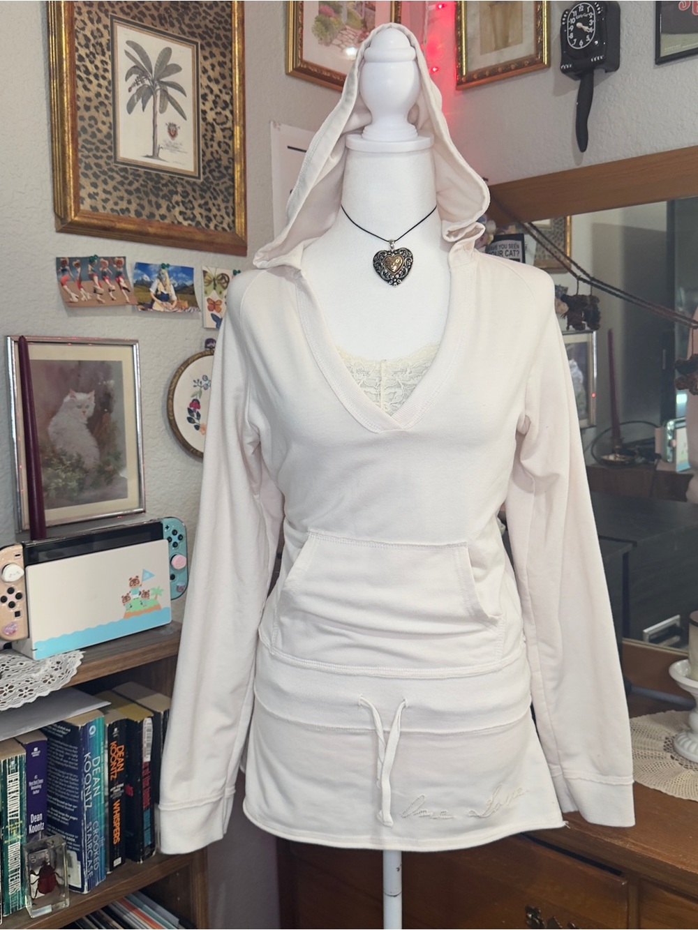 Y2K Hooded Pullover Top - Picture 6 of 9